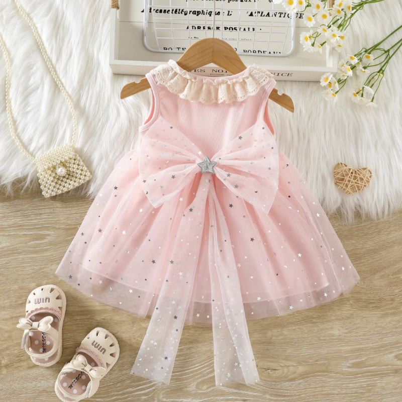 holiday dress teens Girls Summer Cute Party Girls Elegant Dress This classic bow dress Size:C (4-6) Amazing Evening Dress Nude autotag_not_features