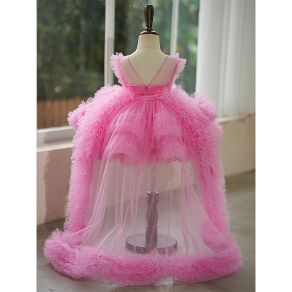 Cute Baby Girl Pageant Dress Toddler First Birthday Party Ball Gown