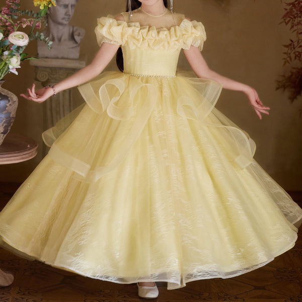Girls Elegant Party Dresses Children Birthday Princess Dress