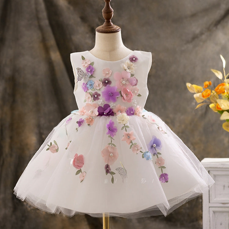 Baby Girl Butterfly Beauty Pageant Dress Toddler Girls Christening Dresses