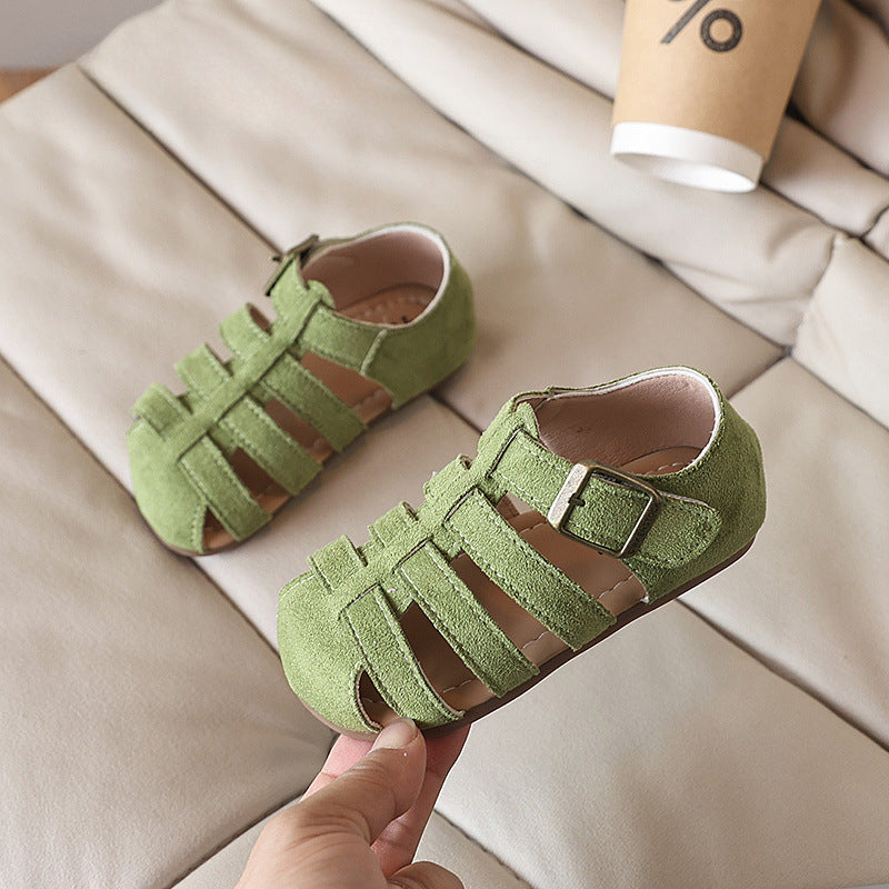 Girls Hollow Soft Sole Casual Closed Toe Beach Shoes