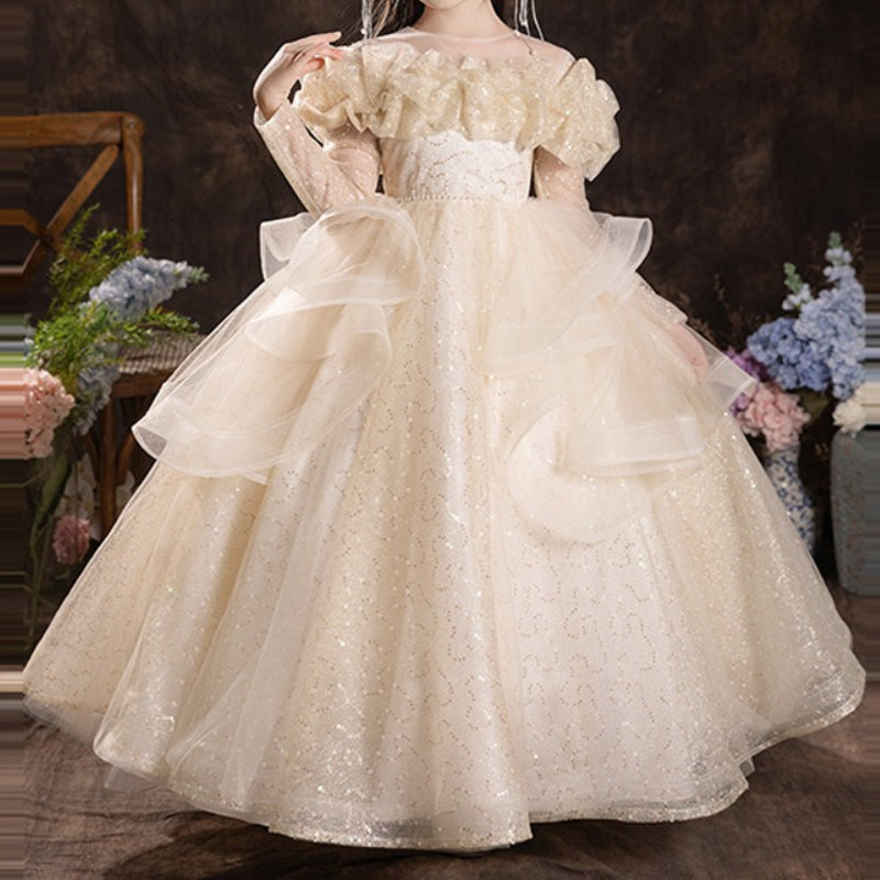Children's Birthday Dresses Girls' Party Princess Dresses Flower Girl Wedding Dresses
