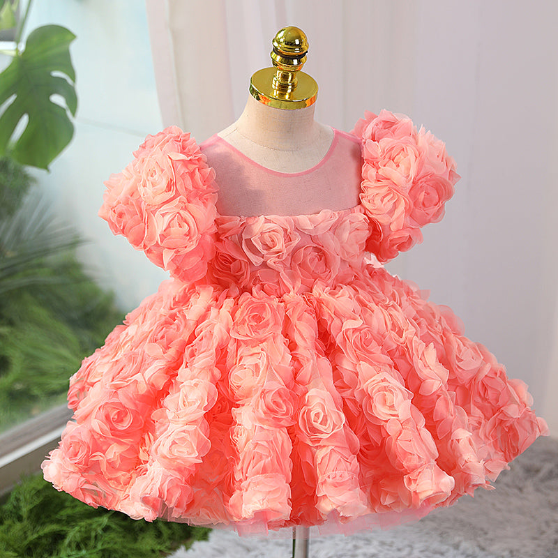 Baby Girl Summer Flower Girl Wedding Birthday Party Princess Dress