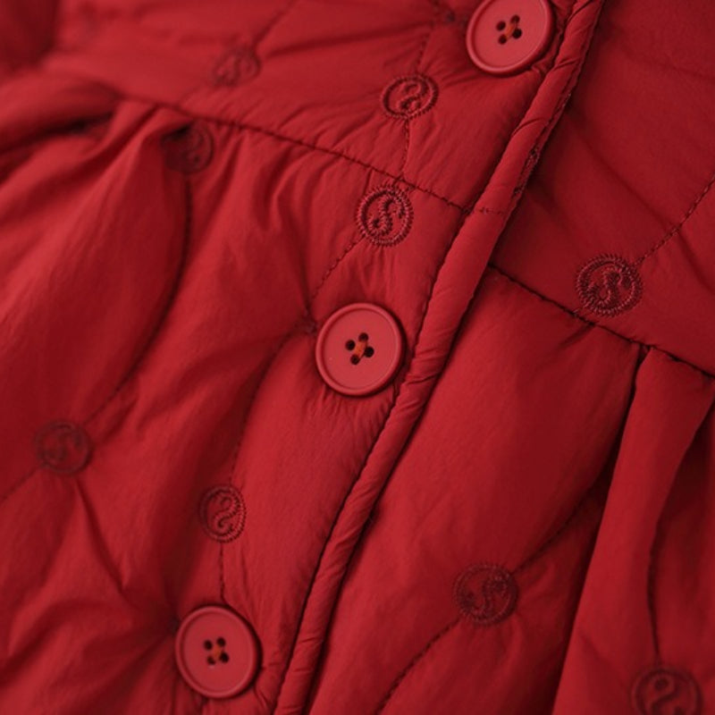 Girls Cute Winter Scarf Cotton Coat