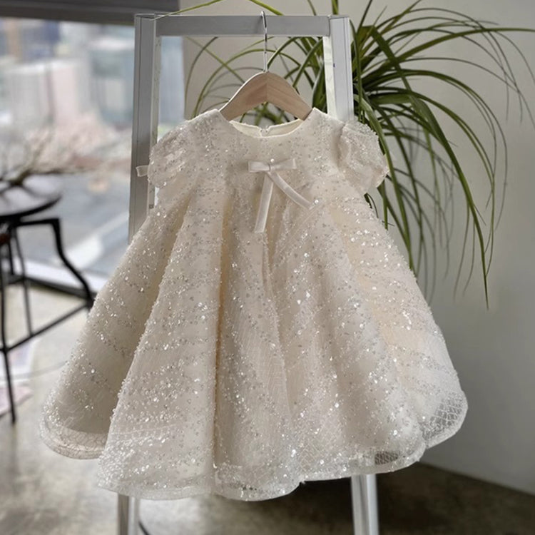 Cute Girls Christening Dress Toddler First Birthday Party Princess Dress