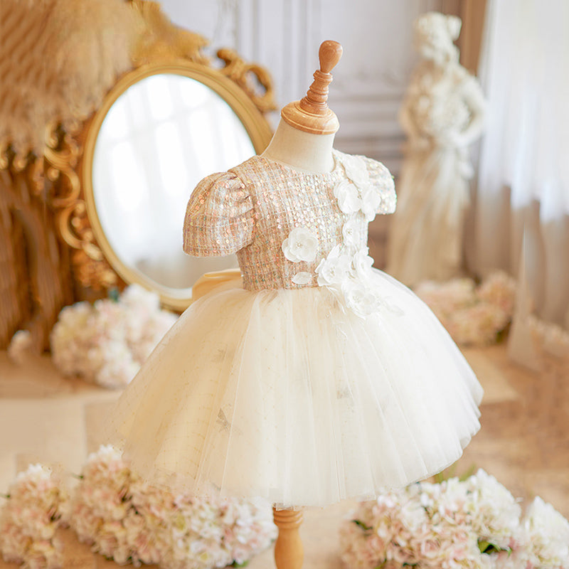 Elegant Baby Baby Girl Dresses Toddler Flowery Pageant Dresses, Champagne / 2-3 Years (100cm) Elegant Baby Baby Girl Dresses Toddler Flowery Pageant Dresses, Champagne / 2-3 Years (100cm)