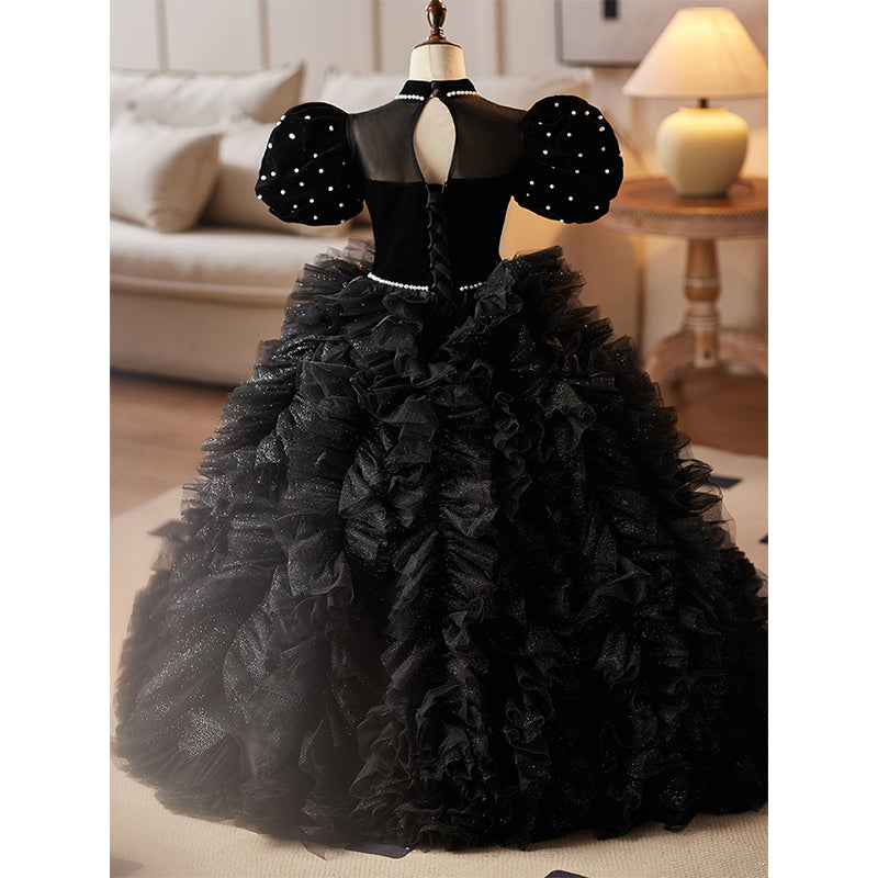 communion party dress Zarina Communion Dress with Long Sleeves in silk Crepe