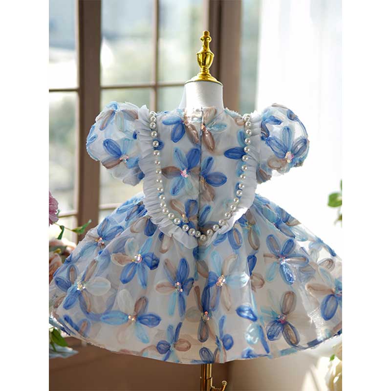 toddler blue floral dress Buy Blue Floral Angel Sleeve Dress (3mths-8yrs) from Next USA