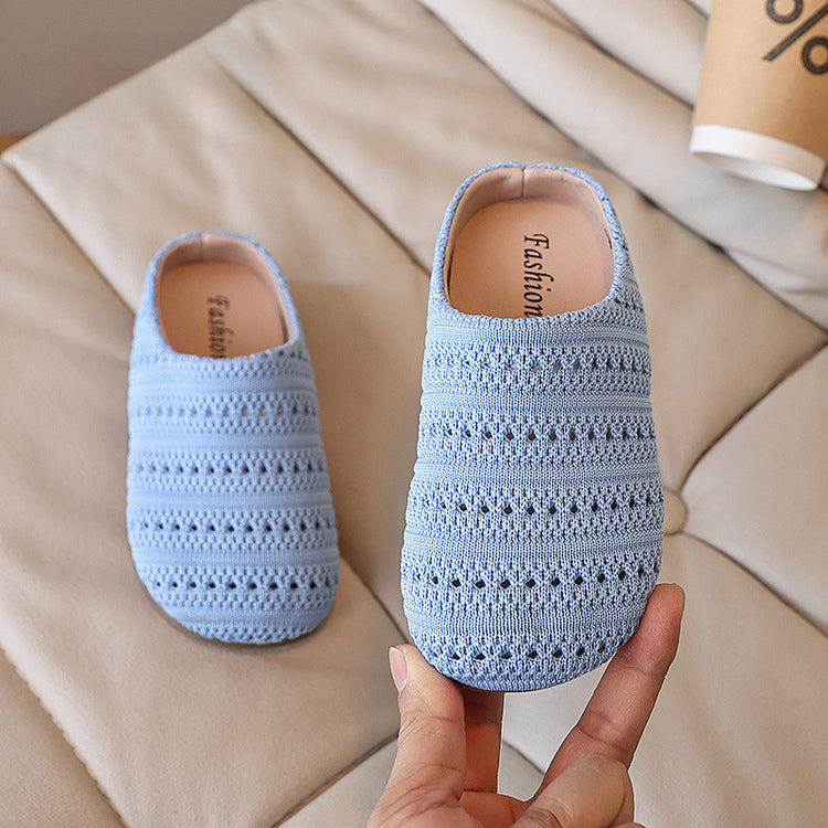 Girls' Woven Toe Summer New Beach Shoes Slip-on Sandals