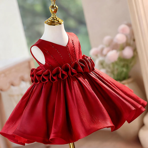 Girls Christmas Dress Flower Girl Wedding Dress Girl Birthday Princess Dress