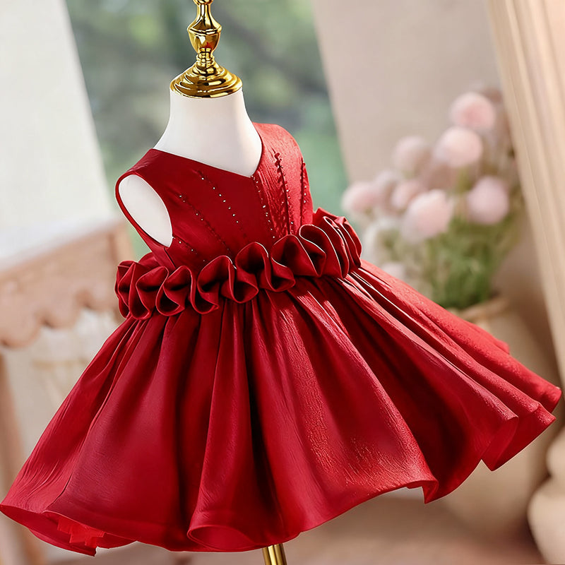 Girls Christmas Dress Flower Girl Wedding Dress Girl Birthday Princess Dress