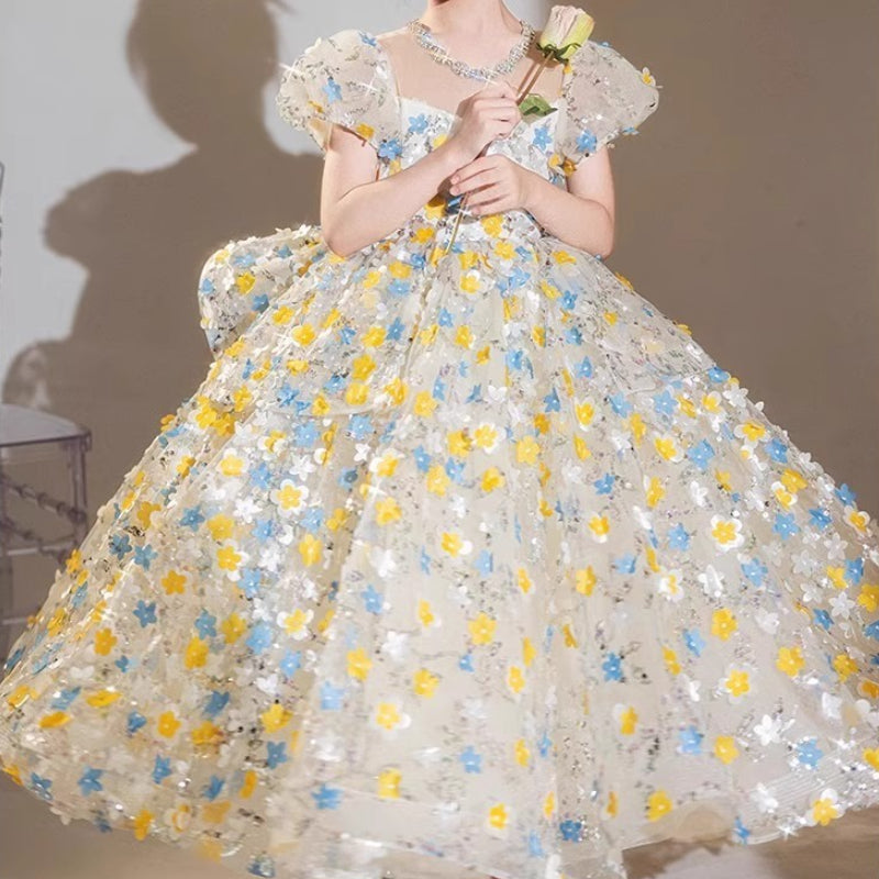 Girls' Prom Dresses Girls' Birthday Princess Dresses Flower Girl Wedding Dresses