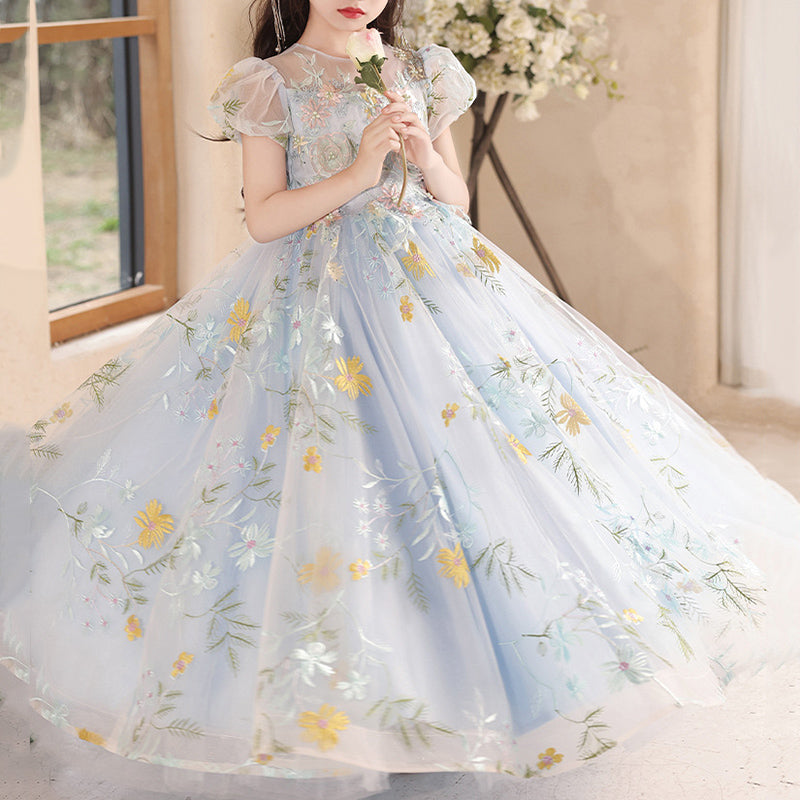 dresses to wear to a communion party CLASSIC COMMUNION DRESS WITH PUFF SLEEVE Size 5T-6