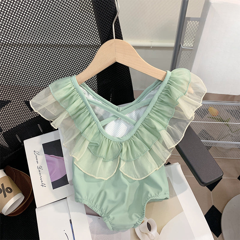 Girls Summer One-piece Baby Swimsuit