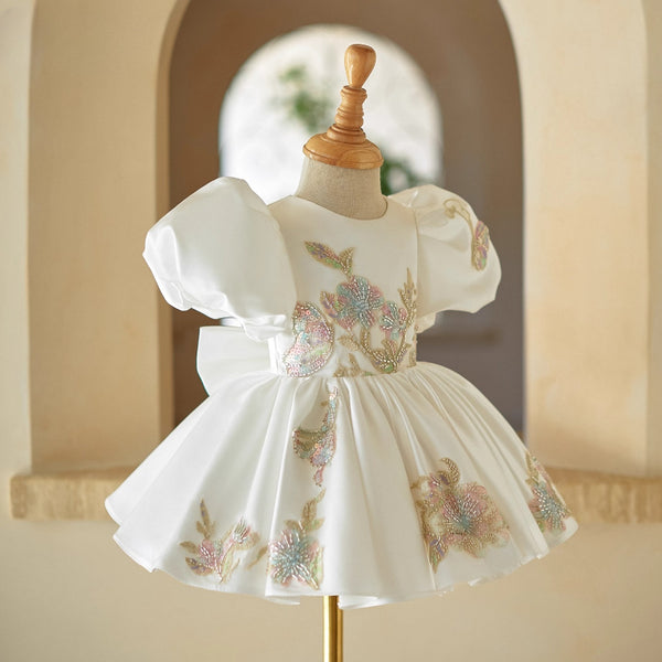 Baby Girl Birthday Princess Dress Flower Girl Puff Dress Girl Communion Dress