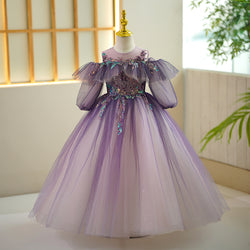 Baby Girl Gradient Prom Dress Pageant Birthday Princess Dress