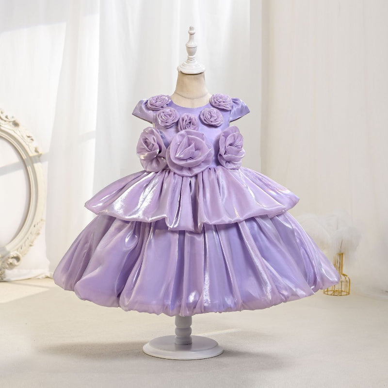 Cute Girl Baptism Dress Baby Girl Birthday Princess Dress