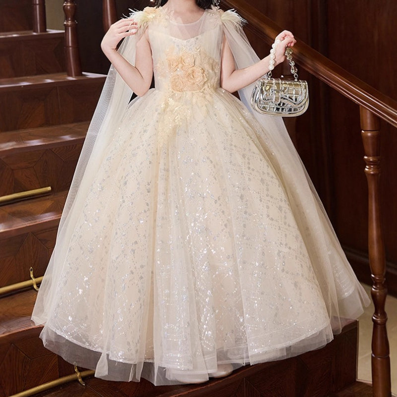 Girl's Birthday Dress Flower Girl Princess Dress Girl's Ball Sequined Dress