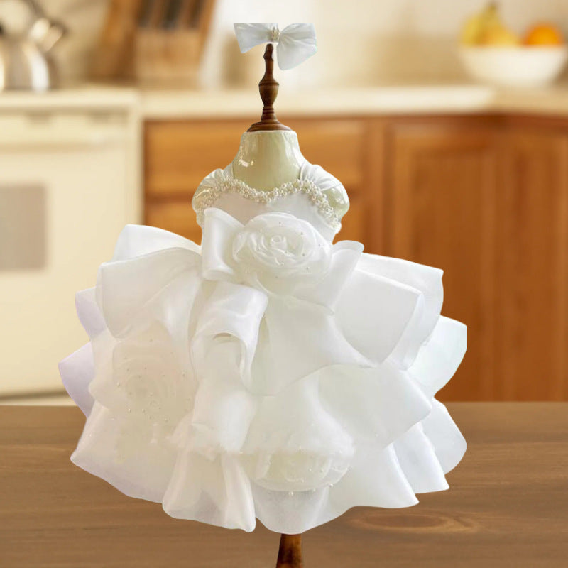 Wear Year Old Baby Girl Dresses Cute Toddler Birthday Party Dress Puffy Girls Princess Dress Wear Year Old Baby Girl Dresses Cute Toddler Birthday Party Dress Puffy Girls Princess Dress