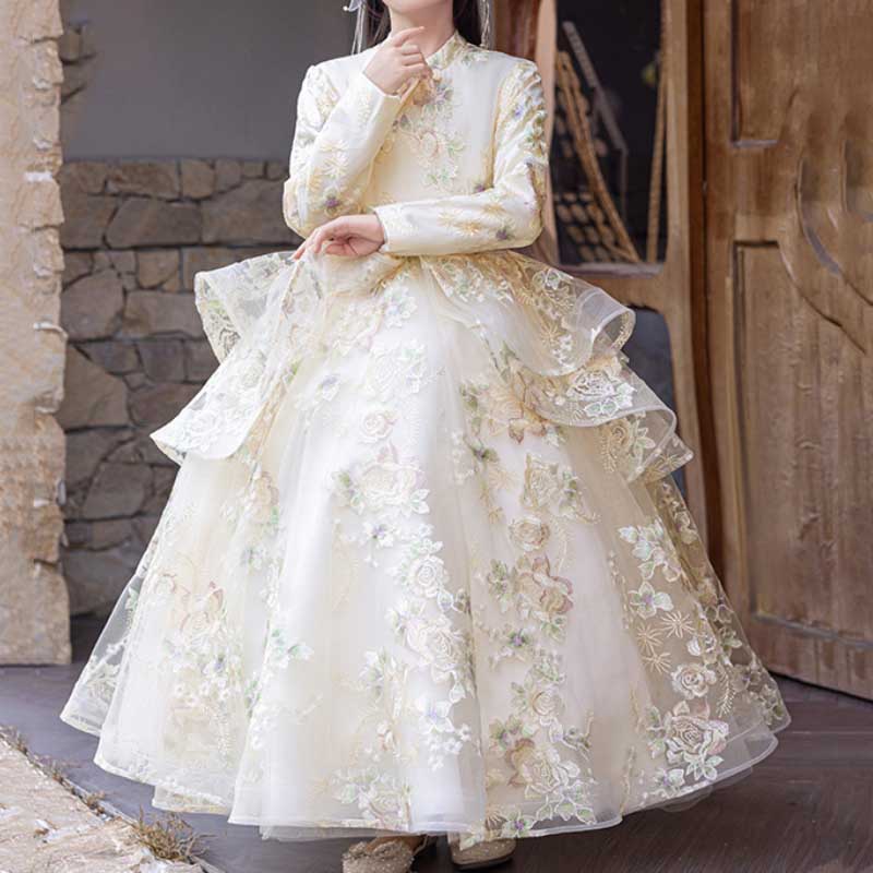 Children's Birthday Princess Dress Flower Girl Puffy Dress
