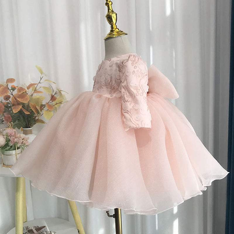 Cute Baby Birthday Dress Flower Girl Wedding Fluffy Princess Dress