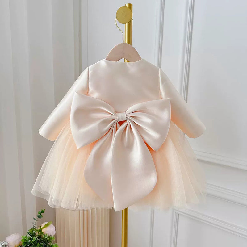 Cute Baby Girl New Season Champagne Dress Toddler Pageant First Communion Princess Dress