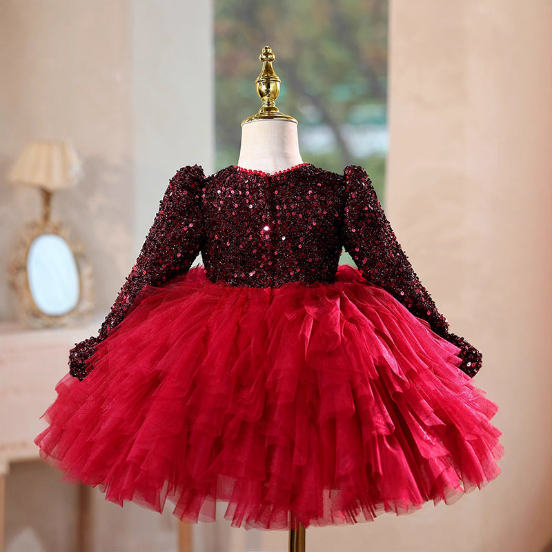 Girl Sequin Dress Girl Christmas Dress Children's Birthday Princess Dress