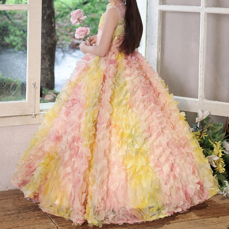 Girls Birthday Dress Children's Party Puffy Princess Dress