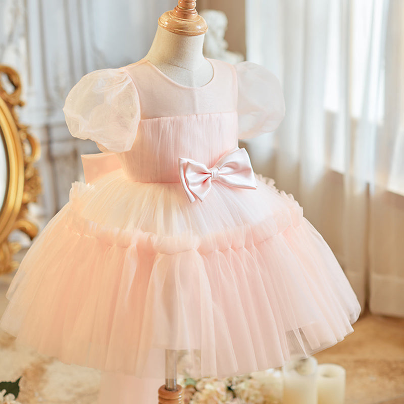 pink baptism dress Blush Lace Dress, Flower Girl Dress, Christening Gown Dress, Baby Girl Dress, First Baptism Dress, Summer Dress, Princess Dress, Tutu Dress