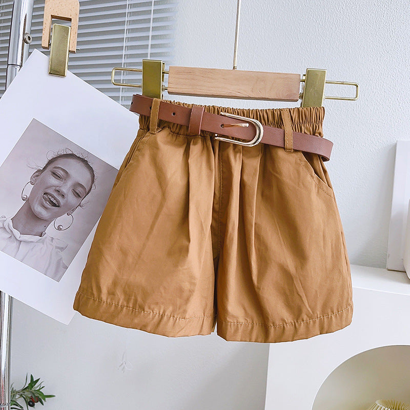 Cute Baby Girl Striped Camisole Shorts Two-piece Set