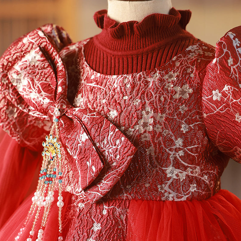 Girl Christmas Dress Baby Girl Christmas Dresses Toddler Red Embroidery Princess Birthday Party Dress Girl Christmas Dress Baby Girl Christmas Dresses Toddler Red Embroidery Princess Birthday Party Dress