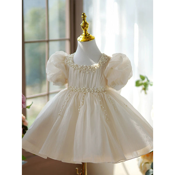 Elegant Baby Girl Christening Dress Toddler Birthday Party Princess Dress