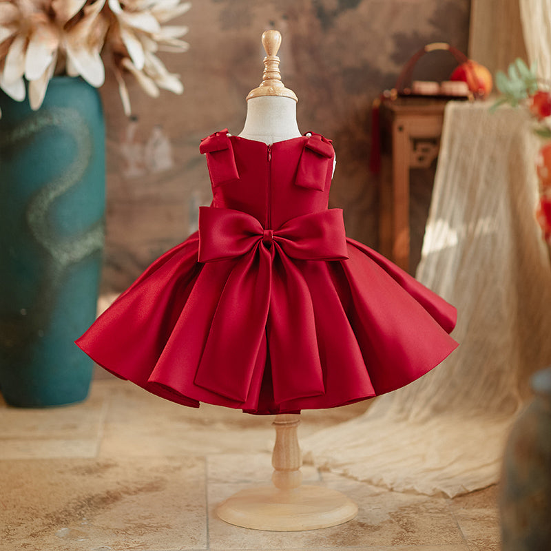 Red Girls Ball Gown Children's Birthday Princess Dress Red Girls Ball Gown Children's Birthday Princess Dress