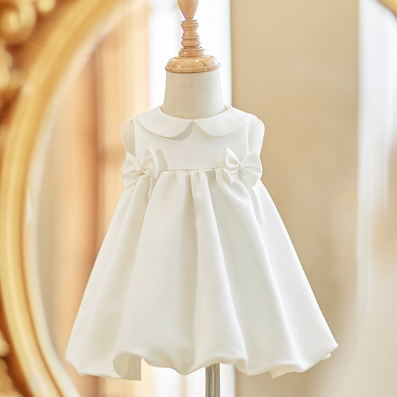 Baby Girl Birthday Dress Flower Girl Wedding White Princess Dress