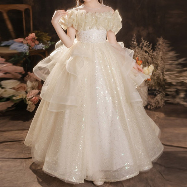 Children's Birthday Dresses Girls' Party Princess Dresses Flower Girl Wedding Dresses