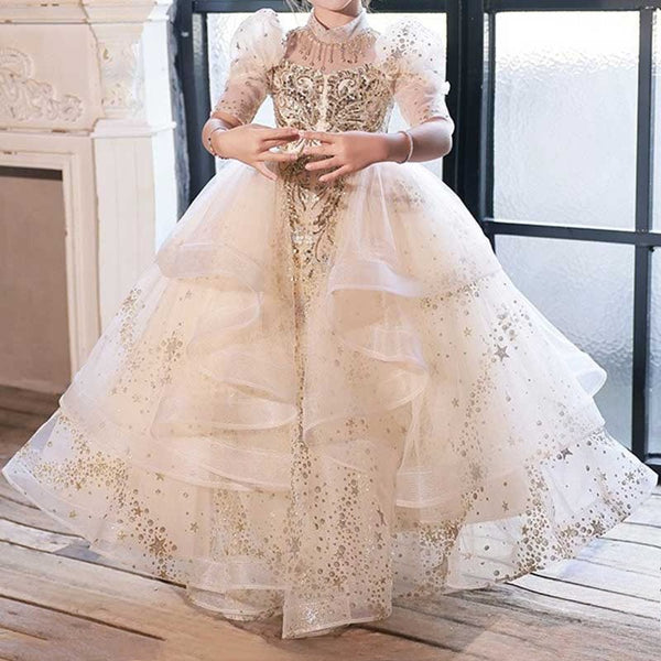 Children's Birthday Dresses Flower Girl Wedding Dresses Girls' Ball Princess Dresses