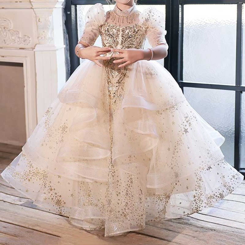 Children's Birthday Dresses Flower Girl Wedding Dresses Girls' Ball Princess Dresses