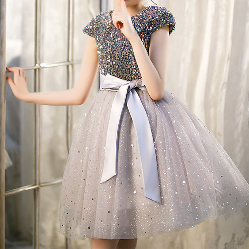 Baby Girl Dress Toddler Ball Gowns Sleeveless Birthday Piano Performance Puffy Princess Dress