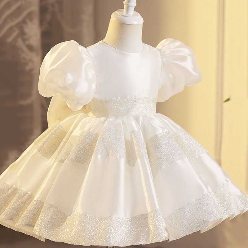Cute Girls Puffy Birthday Dress Flower Girl Wedding Princess Dress