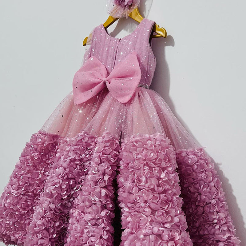 bebe new years dresses Luna Sequin Flower Girl Dress Made to Order