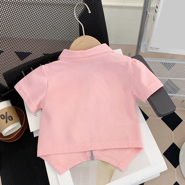 Cute Baby Girl Zipper Top and Shorts Two-piece Set