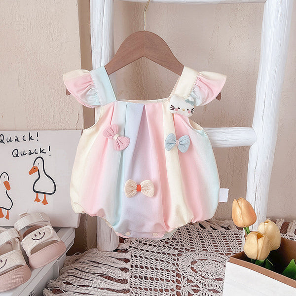 Summer Baby Girl Sling Princess Romper