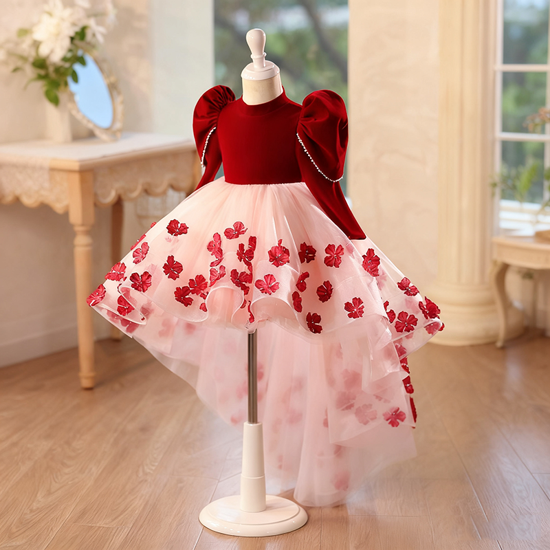 Girls' Christmas Dresses Children's Birthday Princess Dresses Baby Ball Dresses