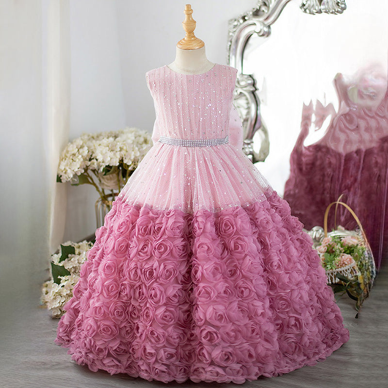 cute birthday dresses Children's Cute Birthday Dress Girl Party Puffy Princess Dress