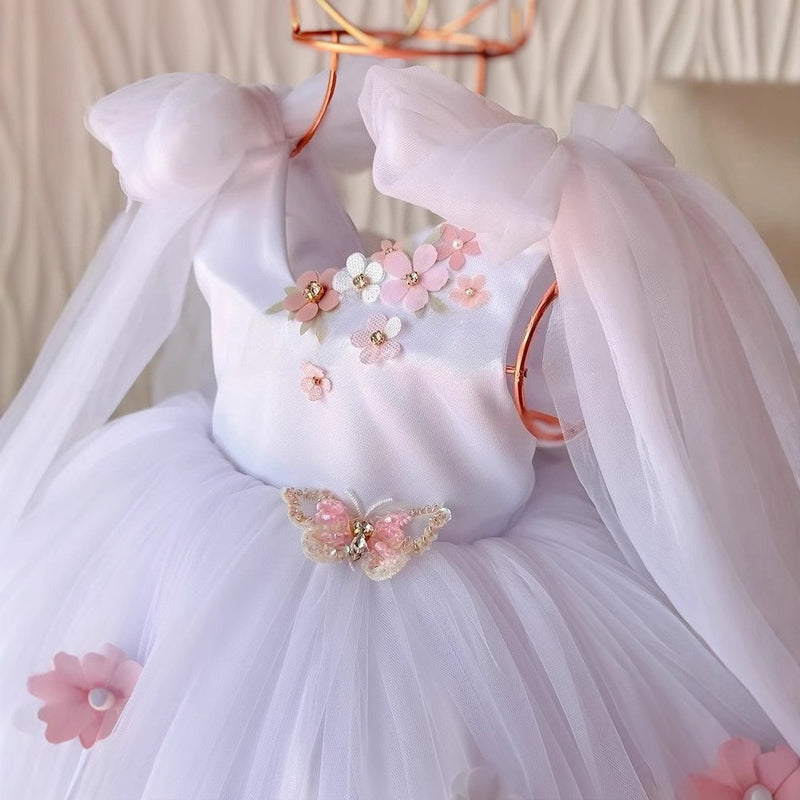 Flower Girl Wedding Dress Girl Flower Birthday Dress Cute Baby Princess Dress