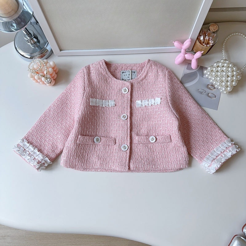 Girls' New Autumn Jacket and Skirt Two-piece Suit