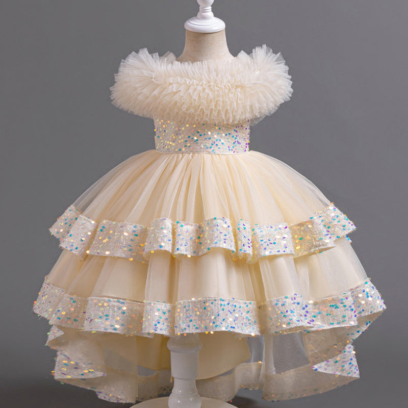 Girls Birthday Ball Princess Dress Flower Girl Wedding Puffy Dress