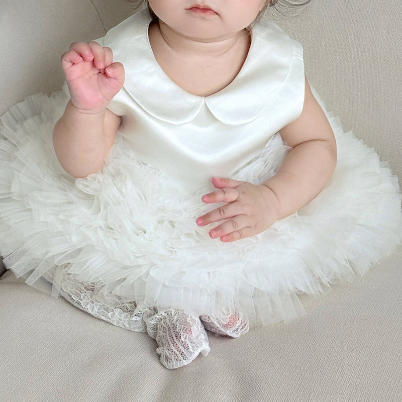Children's Birthday Dress Baby Girl Communion Princess Dress Flower Girl Puff Dress