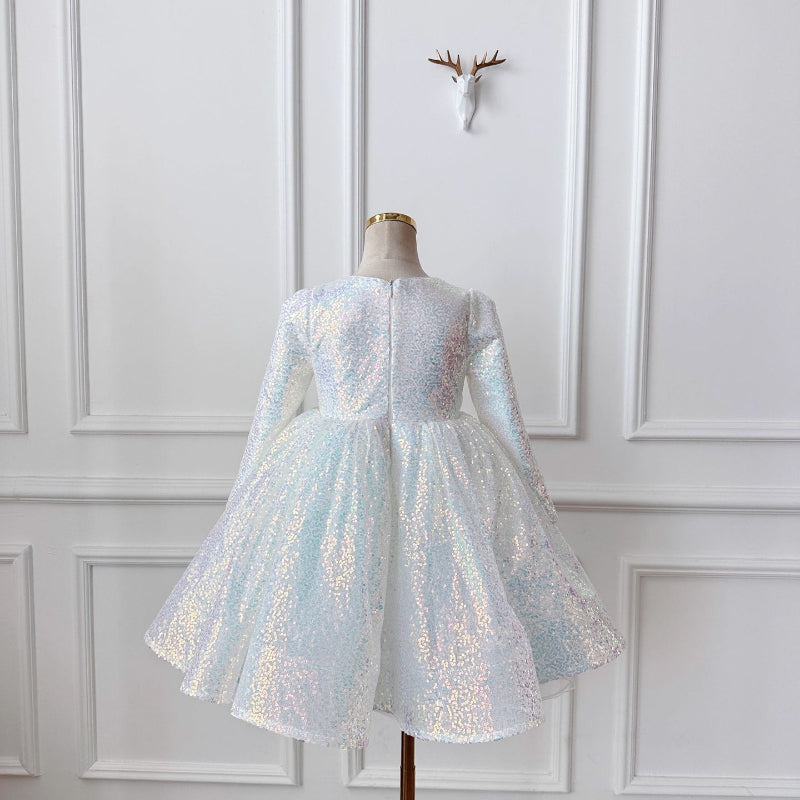 new year's long sleeve dress Elegant Baby Girls White Long Sleeve Sequin Bow Dress Toddler New Year's Formal Dress new year's long sleeve dress Elegant Baby Girls White Long Sleeve Sequin Bow Dress Toddler New Year's Formal Dress