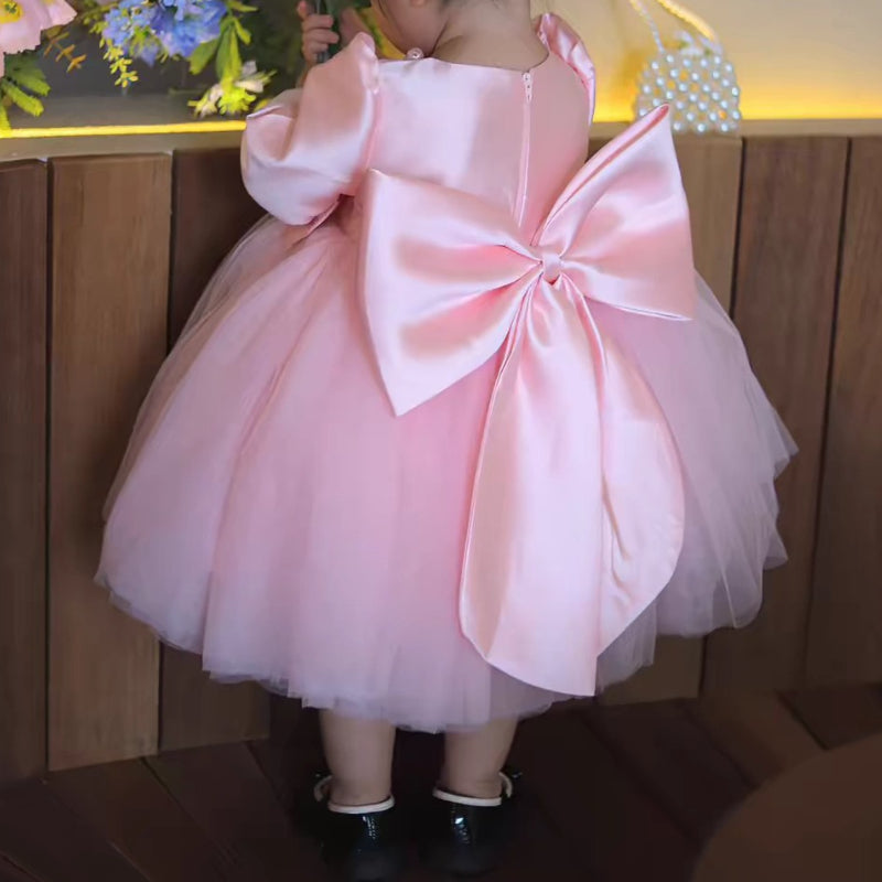 Baby Girl Pink Dress Flower Girl Wedding Dress Princess Dress